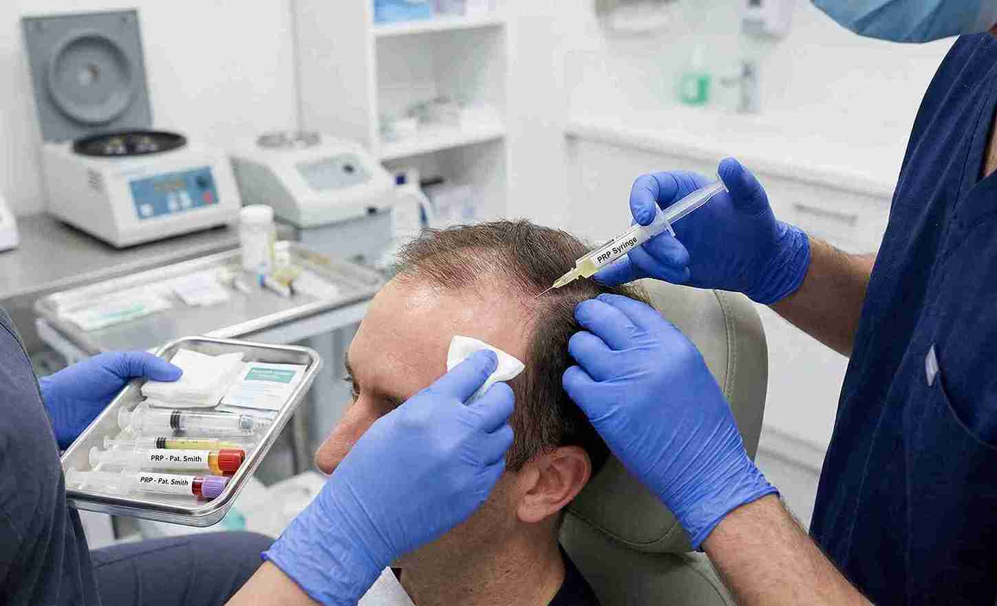 PRP Injection into Scalp